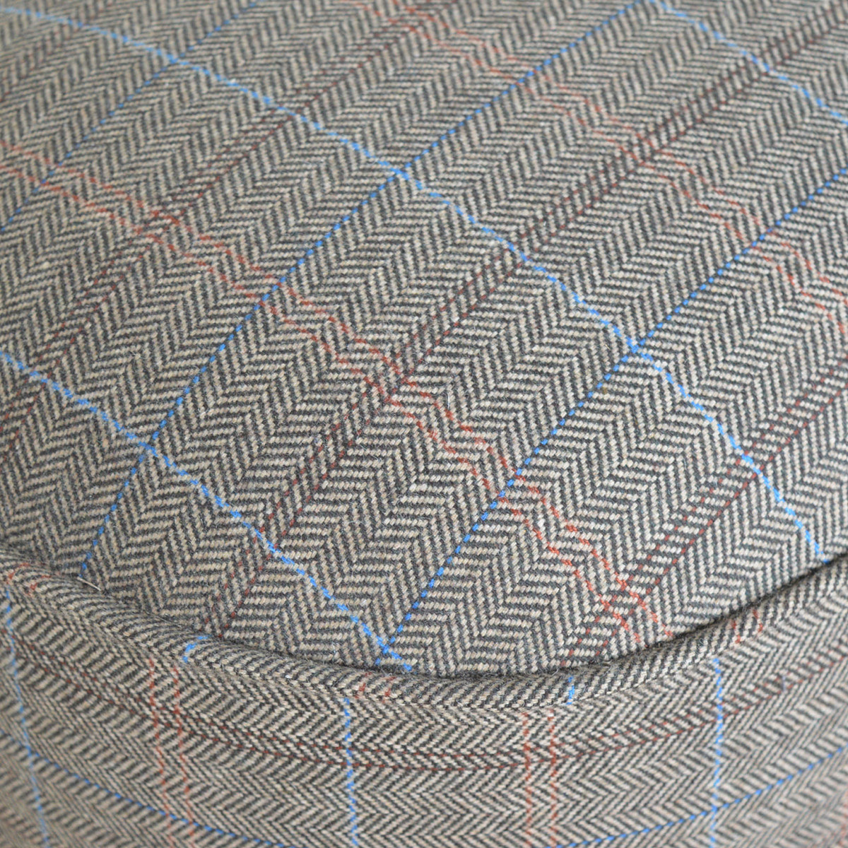 Oval Multi Tweed Foot Footstool