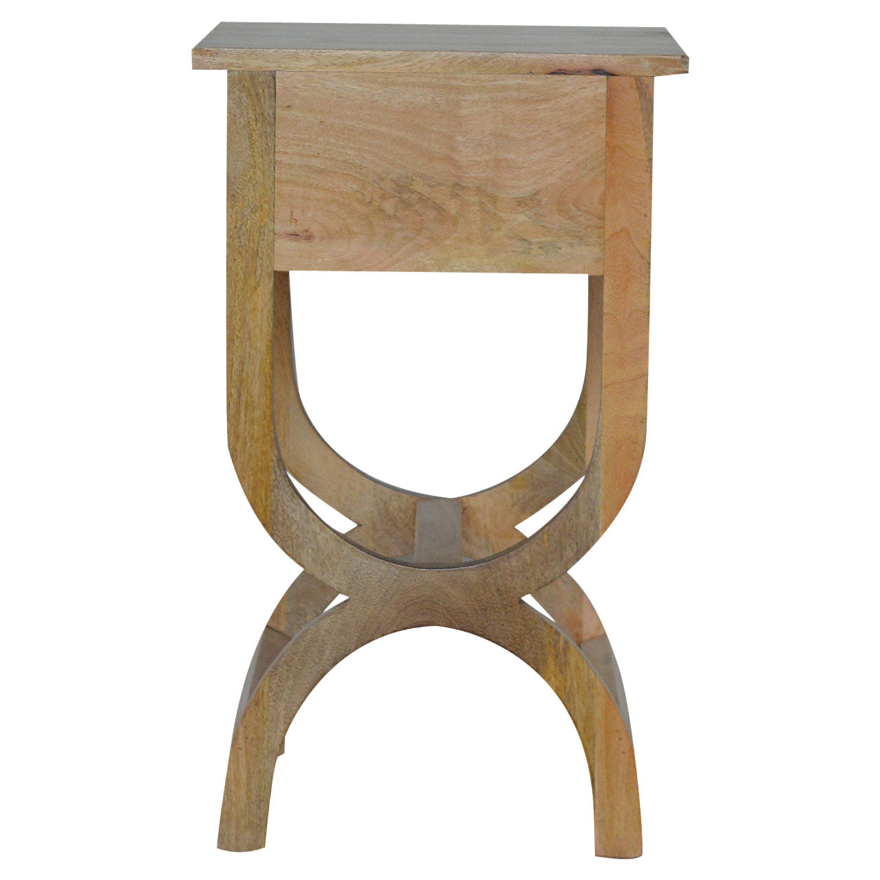 Oak-ish Serpentine Bedside Table
