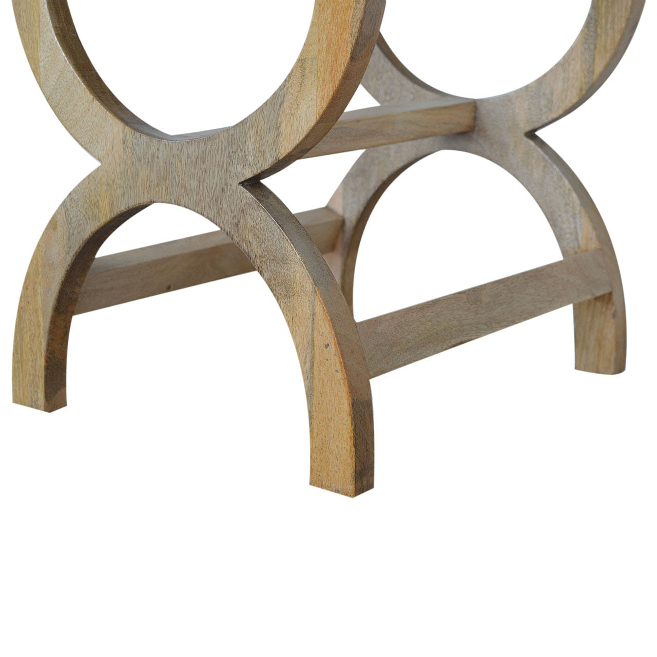 Oak-ish Serpentine Bedside Table