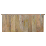 Floating Coat Rack with 3 Shelves Accent Piece