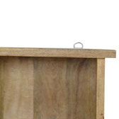 Floating Coat Rack with 3 Shelves Accent Piece