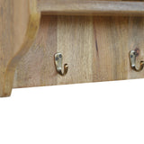 Floating Coat Rack with 3 Shelves Accent Piece