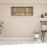 Floating Coat Rack with 3 Shelves Accent Piece