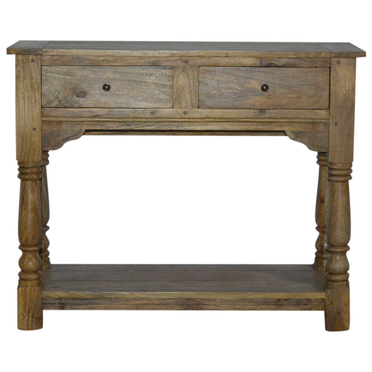Solid Mango 2-Drawer Console Table