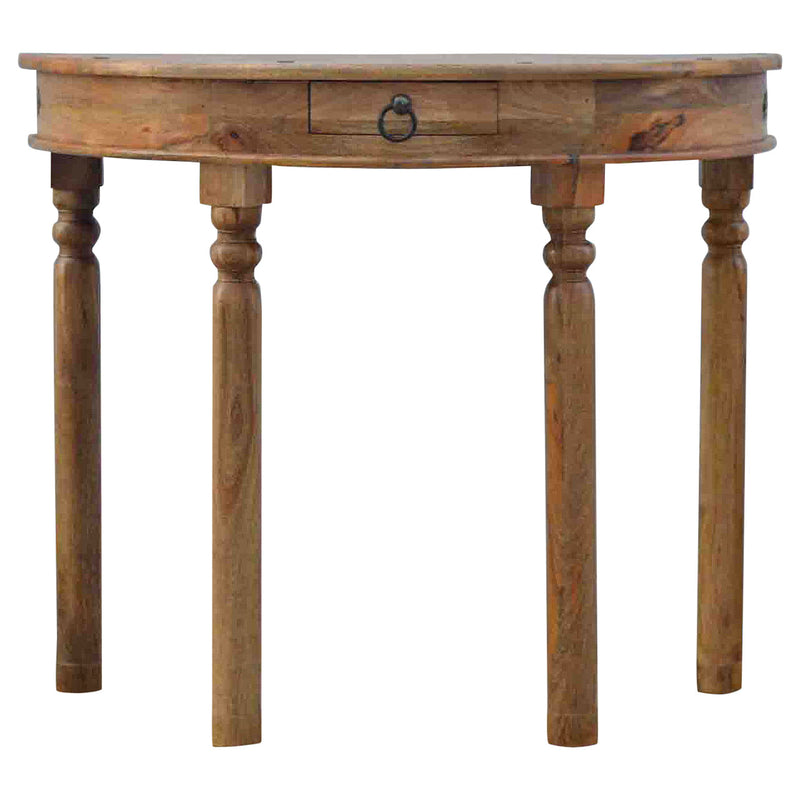 Serpentine Console Table | Oak-Ish Solid Mango Wood