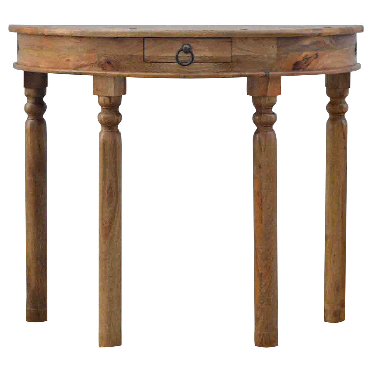 Serpentine Console Table | Oak-Ish Solid Mango Wood Default Title