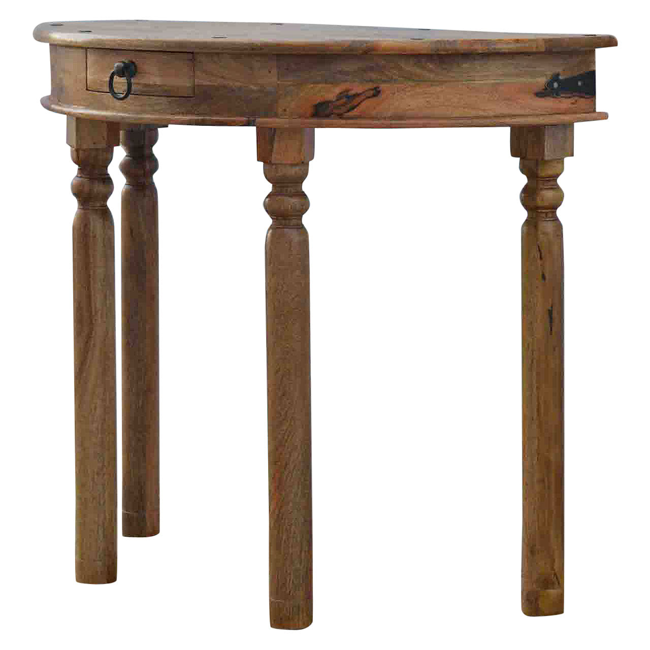 Serpentine Console Table | Oak-Ish Solid Mango Wood