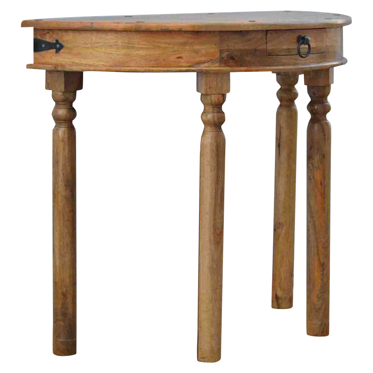 Serpentine Console Table | Oak-Ish Solid Mango Wood