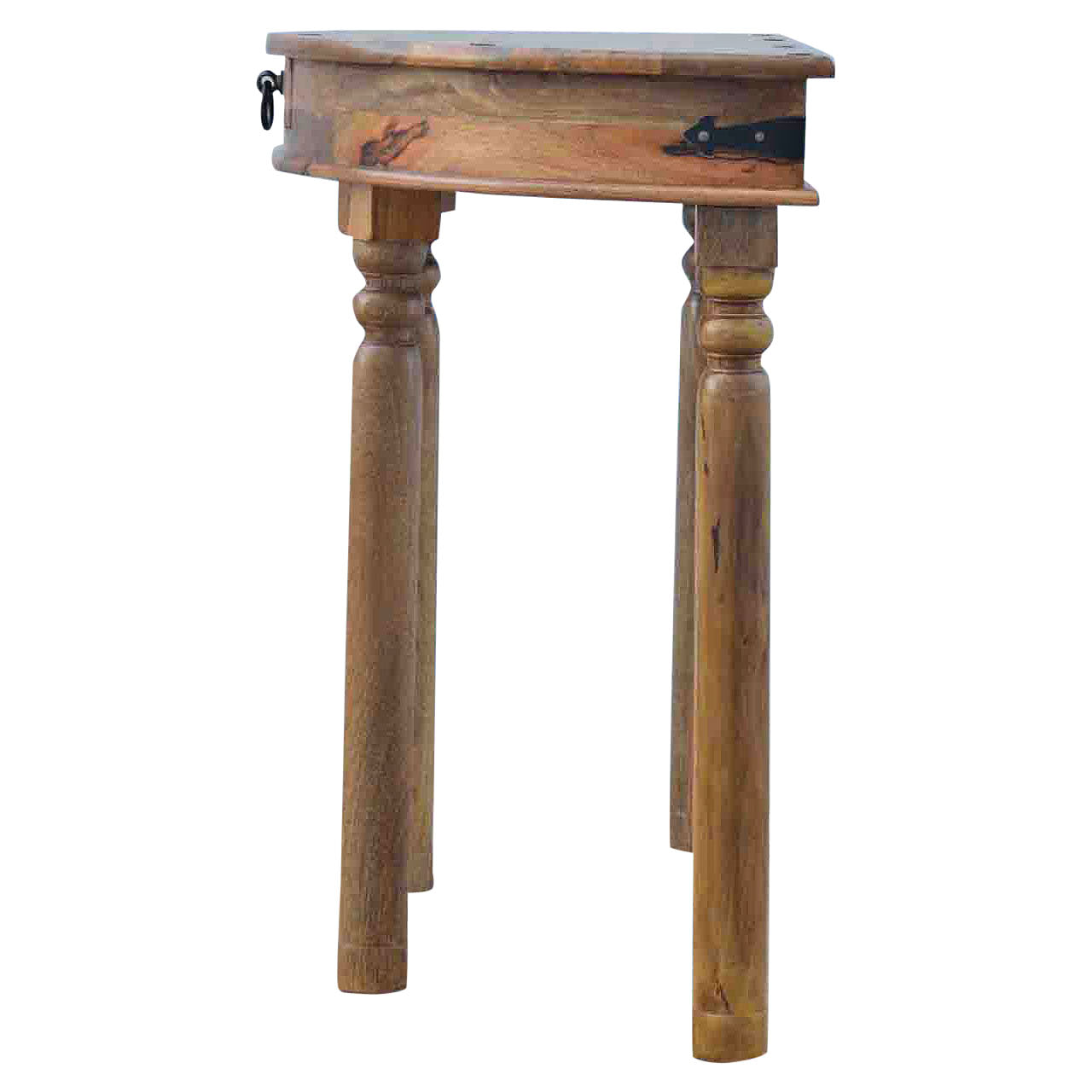 Serpentine Console Table | Oak-Ish Solid Mango Wood