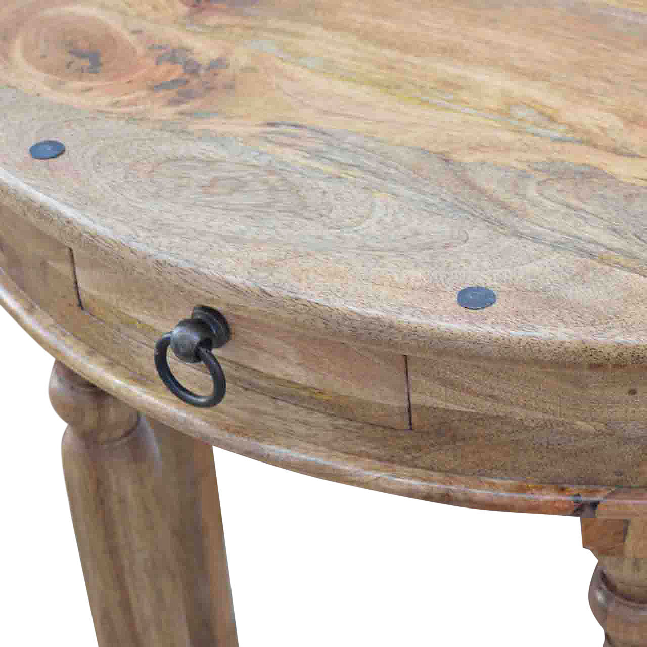 Serpentine Console Table | Oak-Ish Solid Mango Wood