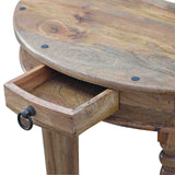 Serpentine Console Table | Oak-Ish Solid Mango Wood