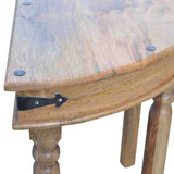 Serpentine Console Table | Oak-Ish Solid Mango Wood