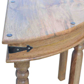 Serpentine Console Table | Oak-Ish Solid Mango Wood