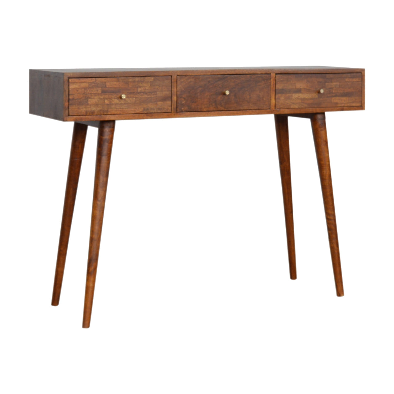 3-Drawer Assorted Chestnut Console Chest of Drawers