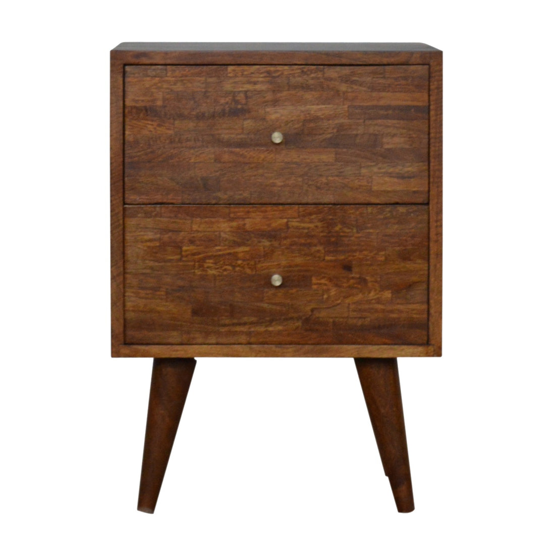 Mixed Chestnut Bedside Table