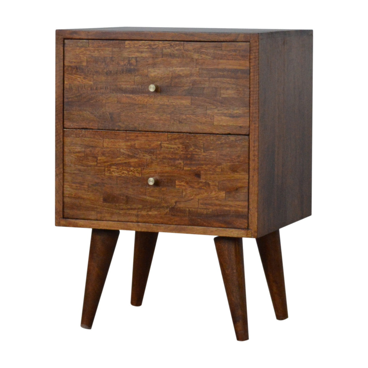 Mixed Chestnut Bedside Table