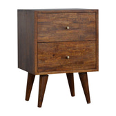 Mixed Chestnut Bedside Table