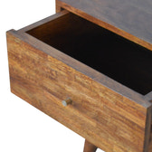 Mixed Chestnut Bedside Table