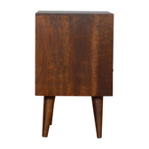 Mixed Chestnut Bedside Table