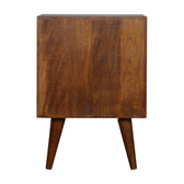 Mixed Chestnut Bedside Table