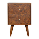 Assorted Chestnut Bedside Table