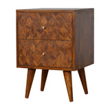 Assorted Chestnut Bedside Table