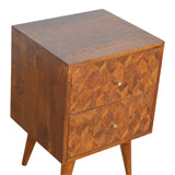 Assorted Chestnut Bedside Table