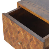 Assorted Chestnut Bedside Table