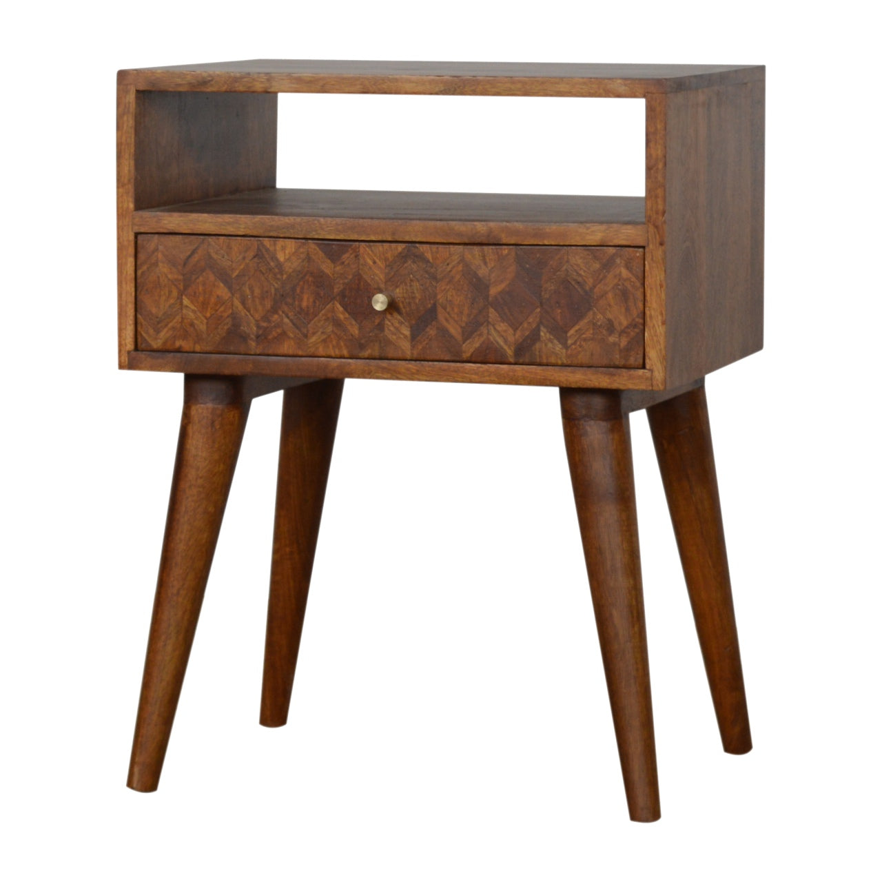 Assorted Open Chestnut Bedside Table