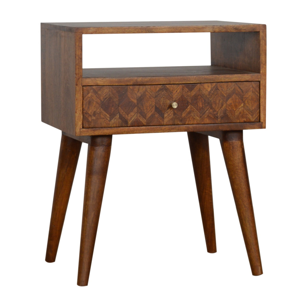 Assorted Open Chestnut Bedside Table