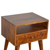 Assorted Open Chestnut Bedside Table