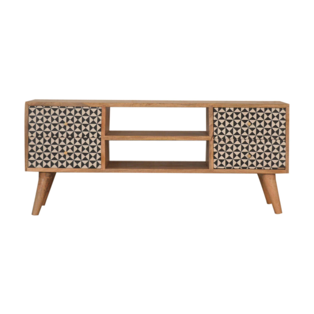 Rafina Entertainment TV Media Unit | Oak Solid Mango Wood