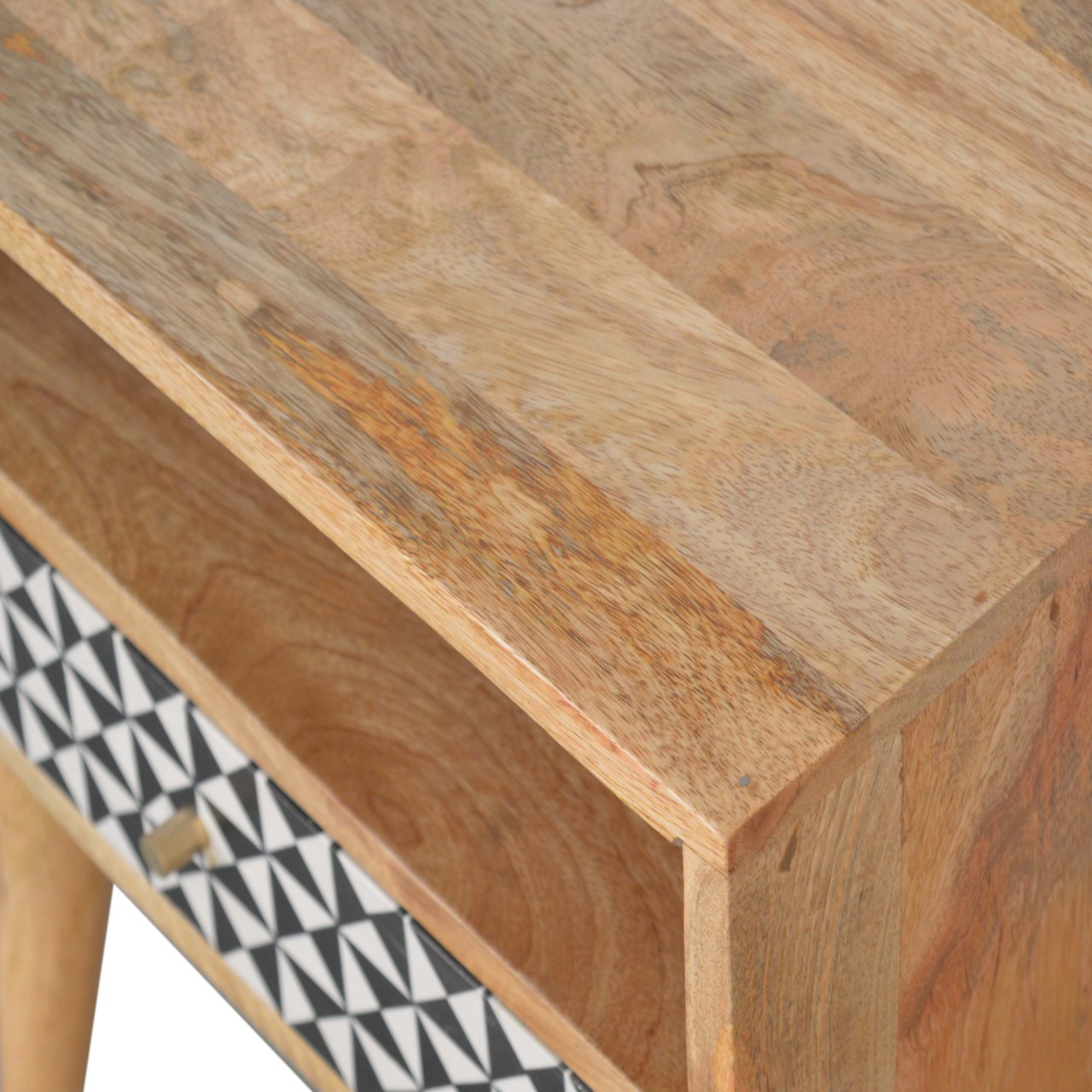 Rafina Bedside Table | Oak Solid Mango Wood
