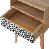 Rafina Bedside Table | Oak Solid Mango Wood