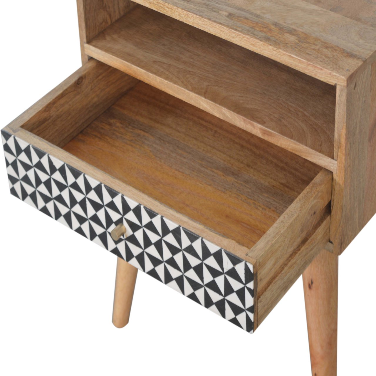 Rafina Bedside Table | Oak Solid Mango Wood