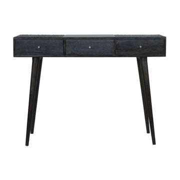 Ash Black 3-Drawer Console Table