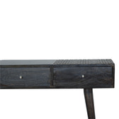 Ash Black 3-Drawer Console Table