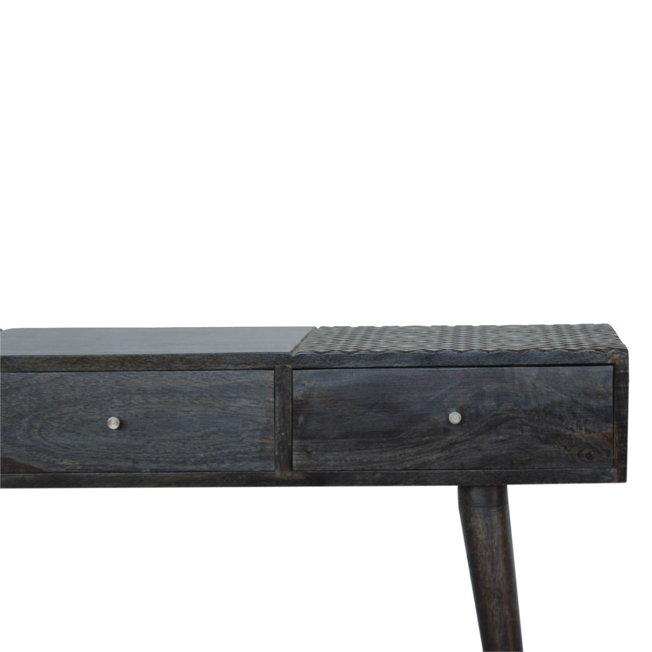 Ash Black 3-Drawer Console Table
