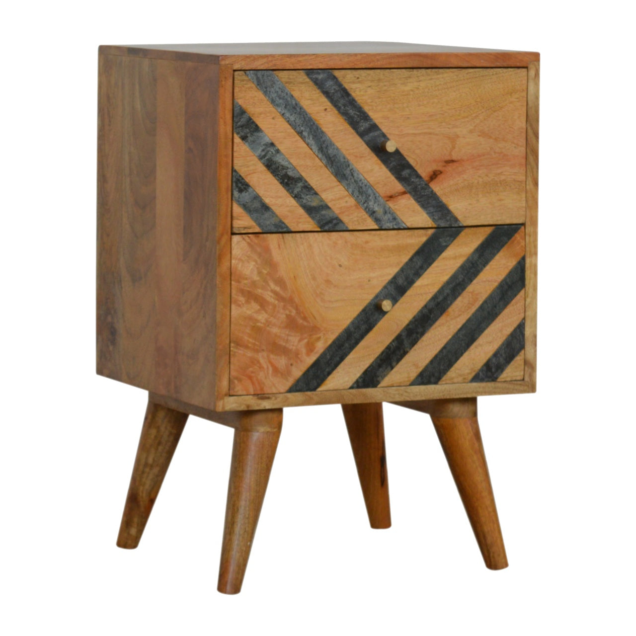 Slate Pattern Bedside Table