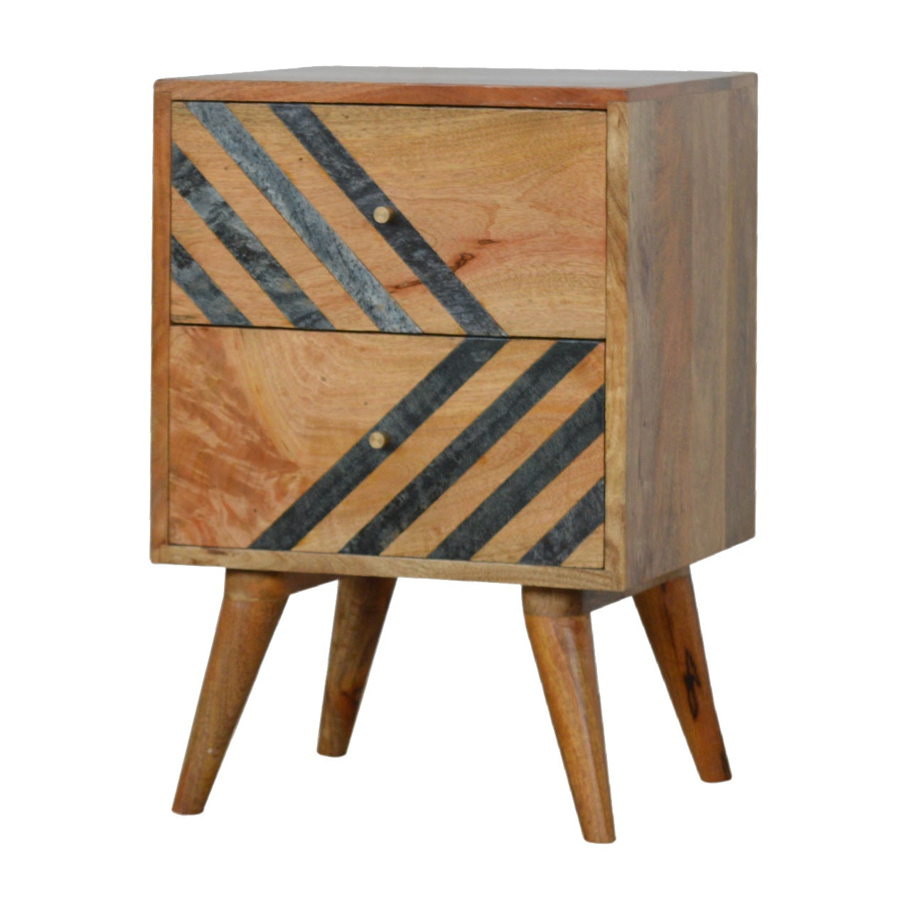 Slate Pattern Bedside Table