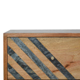 Slate Pattern Bedside Table