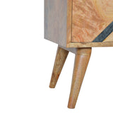 Slate Pattern Bedside Table