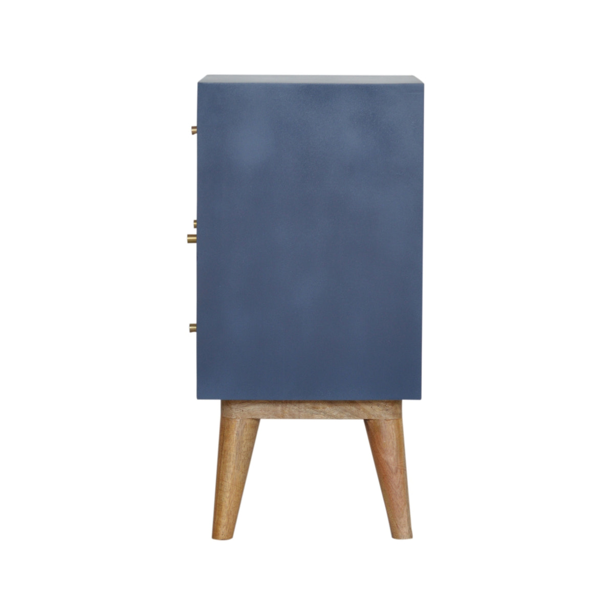 Navy 4 Drawer Bedside