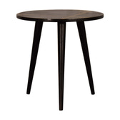 Walnut Gold Inlay End Table Accent Piece