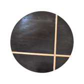 Walnut Gold Inlay End Table Accent Piece