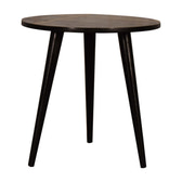 Walnut Gold Inlay End Table Accent Piece