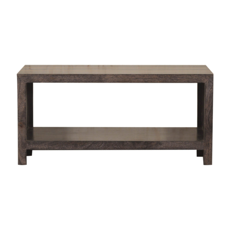 Cairo Coffee Table | Chestnut Solid Mango Wood Open Shelf
