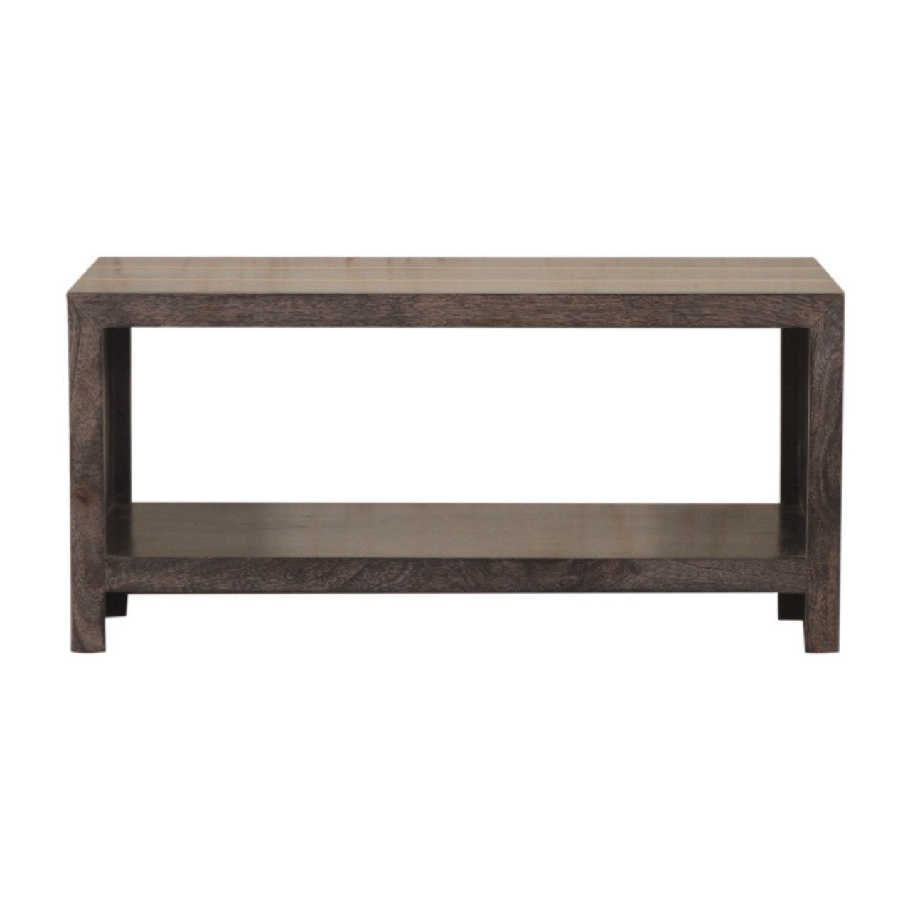 Cairo Coffee Table | Chestnut Solid Mango Wood Open Shelf