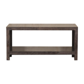 Cairo Coffee Table | Chestnut Solid Mango Wood Open Shelf