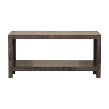 Cairo Coffee Table | Chestnut Solid Mango Wood Open Shelf